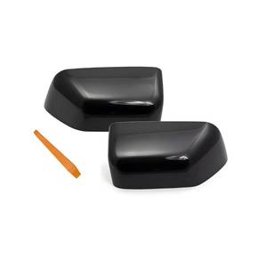 lot 12255 image: TKPUFR Glossy Black Direct Replacement Side Mirror Covers Cap Compatible with 2017-2024 Ford F250 F350