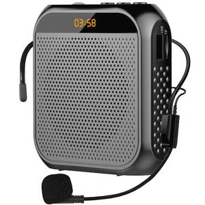 lot 12263 image: Portable Voice Amplifier for Teachers, 2200mAh Rechargeable Personal Amplifier Mic PA System Headset Microphone with Speaker for Teachers, Training, Meeting, Tour Guide, Yoga, Classroom (Black)