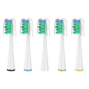 lot 12268 image: Replacement Brush Heads for Waterpik Sensonic Complete Care Toothbrush, with Covers, Compact, White, 5 Count