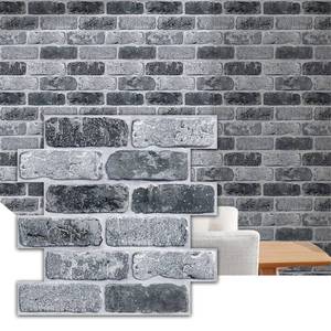 lot 15892 image: Commomy 3D Faux Brick Panels Peel and Stick - 10 pcs 11.8��x 11.8��Small Size PVC Printable Brick Wallpaper Wall Tile Backsplash for Kitchen,Bedroom,Living Room,RV