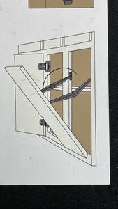 lot 15906 image: Cabinet Door Lift Up Mechanism Hardware Set