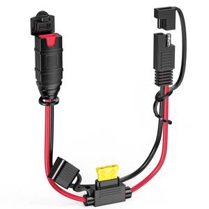 lot 16159 image: Mellbree 1FT SAE Extension Cord Compatible with NOCO Genius Smart Battery Chargers, 14AWG Heavy Duty SAE Connector Cable, 20A Fuse Waterproof Plug for MotorcycleATVUTVAuto, Tool-Free