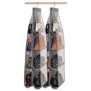 lot 16232 image: zebricolo Purse Organizer - 2 Pack, Purse Hanger�� Heavy Duty��Purse Organizer for Closet��Thicken Metal Hooks,Hand Bag Storage Organizer��Purse Organizer, Grey
