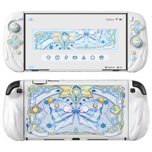 lot 16250 image: PlayVital Magic Wings Protective Case with Stand for Nintendo Switch 2  Joycon Silicone Grips, PC Console Hard Shell, 2 Joystick Caps  Cute Animal Accessories Dockable Cover for Switch 2 - White