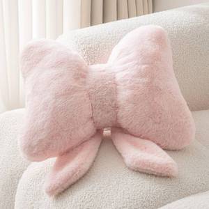 lot 16270 image: Novohive Bow Pillow Throw Pillows Butterfly Shaped Decorative Cute Pillows for Bed Sofa Cute Home Decor,Pink 10  8inch