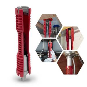 lot 16275 image: QYQRQF Basin Wrench, Faucet and Sink Installer Tool Multifunctional Plumbing Tool Pipe Extractor for Sink Bathroom Kitchen Toilet Plumbing