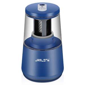 lot 16278 image: JARLINK Electric Pencil Sharpener, Heavy-Duty Helical Blade to Fast Sharpen, Auto Stop for No.2Colored Pencils(6-8mm), AC AdapterBattery Operated in School ClassroomOfficeHome (Blue)