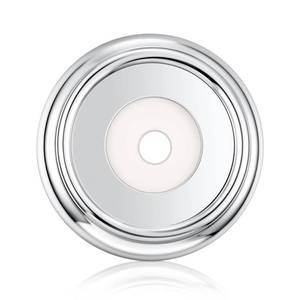 lot 18003 image: Enhon Metal Tub Spout Cover Ring, Bathroom Faucet Remodeling Wall Plate with Foam Gasket, 1-12 Inch ID and 3-58 Inch OD(Chrome)