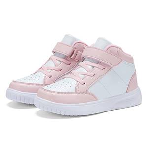 lot 18009 image: YEESANFUL Girls Pink Shoes Fashion High Top Sneakers Lightweight Kids School Shoes 10