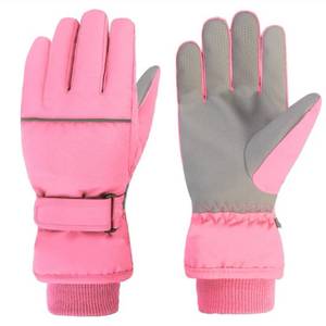 lot 18020 image: Azarxis Kids Snow Gloves Winter Ski Warm Glove Windproof Thermal Gloves for Boys Girls Cold Weather Outdoor Sports (Pink, 4-6 Years)