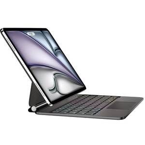 lot 18034 image: TabletKeyer Magic for iPad Air 13-inch (M3 2025M2 2024) Case with Keyboard Pro 12.9 inch (6th5th4th3rd) Gen, Trackpad Floating Rainbow Backlit TouchPad Keypad Black