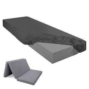lot 18044 image: Breling Fitted Sheet (Sheet Only) Compatible with Milliard Trifold Mattress Folding Mattress Fitted Microfiber Bedsheet for Camp Bunk Rvs Bed(Single,6,Dark Gray)