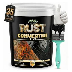 lot 18062 image: 2 in 1 Rust Converter & Metal Primer, 35 oz Black Rust Reformer Paint for Metal, Trailer, Truck Frame, Car Chassis, Ultra Rust Encapsulator & Inhibitor, Heat Resistance Rust Neutralizer & Conversion