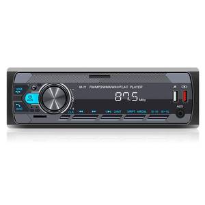 lot 18084 image: SIXWIN Single Din Car Stereo with Bluetooth 5.0 Hands Free Calling Voice Control Car Stereo FM Radio Car Mp3 Player USB AUX Port Audio Recording Car Audio System Car Audio Receivers