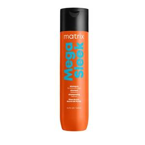 lot 18097 image: Matrix Mega Sleek Shampoo - Anti-Frizz Moisturizing Shampoo, Smoothing and Detangling, For Dry & Damaged Hair, Salon Professional Formula, With Shea Butter, Vegan, 10.1 FL Oz