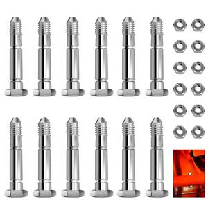 lot 18098 image: Braveboy 12 Pack Snowblower Shear Bolts 51001500-2-18 x 516 51001500 Shear Pins & Nuts Compatible with Arie-ns 01019500 510015 AM122156 AM1369890 Snow Blower, Fits ST420 ST520 ST732 ST1032 & More