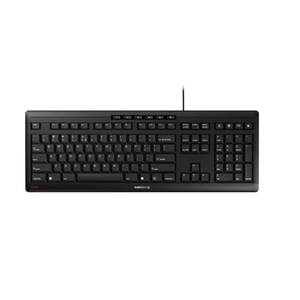 lot 18114 image: Cherry Stream Keyboard, Wired Keyboard for PCLaptop, Whisper Quiet Silent Keys, Unique Typing Feel, Slim Design, SX Scissor Switches, USB-A, QWERTY, Black