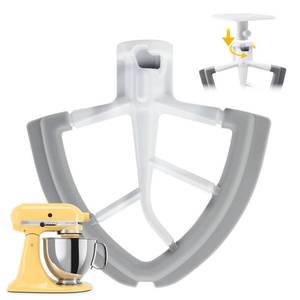 lot 18131 image: Flex Edge Beater For Kitchenaid Mixer, 4.55 Qt Tilt-Head Stand Mixer Kitchen Aid Paddle With Scraper, Flexible Silicone Edges Paddle Attachment For Kitchenaid Mixer Accessories And Attachment