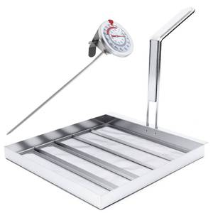 lot 19304 image: Commercial Deep Fryer Filter Screen AF45, 13.75 x 13.75 304 Stainless Steel, 550 Micron Oil Filter, Compatible with Common Commercial Deep Fryer Models