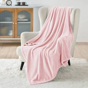 lot 19306 image: Bedsure GentleSoft Fleece Blanket Twin Size Pink - 300GSM Lightweight Plush Fuzzy Cozy Soft Valentines Blanket for Bed, Sofa, Couch, Travel, Camping, 60x80 inches