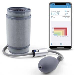 lot 19316 image: Bluetooth Blood Pressure Monitor for Home Use, Rechargeable Blood Pressure Machine, Adjustable Large Cuff, Free App Enabled for iOS & Android