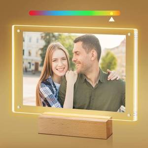 lot 19327 image: laapee Light up Picture Frame 5x7, Color-Changing Led Picture Frame, Love Photo Frames for Couple, Cute Picture Lamp Decor for Family