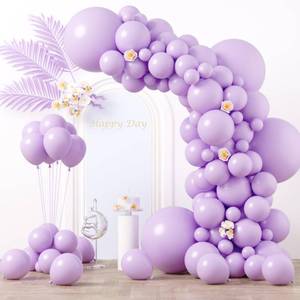 lot 20313 image: Voircoloria 75pcs Pastel Purple Balloons Different Sizes 18 12 10 5 Light Purple Latex Balloon Garland Arch Kit for Birthday Baby Shower Graduation Wedding Gender Reveal Party Decorations