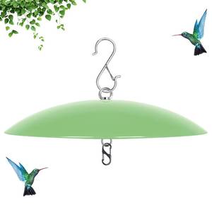 lot 20328 image: andergi 13 Bird Feeder Rain Guard, Hummingbird Feeders Shade Dome Cover, Hanging Baffle for Bird Feeder Pole,Smart Birds Feeders Umbrella(Light Green), 1 Pack