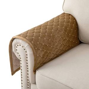 lot 20335 image: Eismodra Armrest Covers,Couch Cover,Sofa Cover,Backrest Covers,Anti-Slip Armchair Slipcovers for Dogs Cats Pet Loveseat Recliner Leather L Shaped,Coffee 28 x 28 Inches (Only 1 Piece)