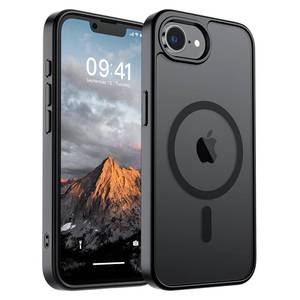 lot 20345 image: SUPFINE Magnetic for iPhone 17e CaseiPhone 16e Case (Compatible with MagSafe)(Military Grade Drop Protection) Slim Translucent Matte Shockproof with Anti-Fingerprint Phone Cover,Black
