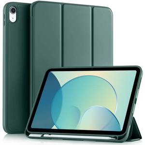 lot 20346 image: Akkerds Compatible with iPad (A16) 11th Generation Case 11 Inch 2025, for iPad 10th Generation Case 10.9 Inch 2022 with Pencil Holder, Slim Trifold Stand Protective Cover with Soft TPU Back,Pine Green