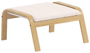 lot 20360 image: The Duable Poang Chair Cover Replacement is Compatible with IKEA Poang Armchair Slipcover Only (Ottoman Polyester Beige)
