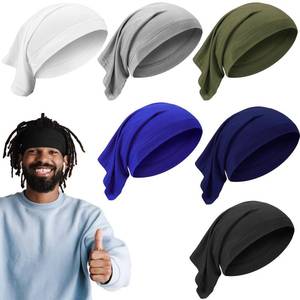 lot 20364 image: SATINIOR 6 Pcs Spandex Dreadlock Cap Dreadlock Tube Bands Unisex Men Women Elastic Hair Dreads Head Wraps Headbands for Dreads Accessories, 6 Colors