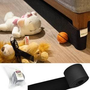 lot 20370 image: ECOHomes Under Couch Guards Toy Blocker - Elastic Strap Barrier for Under Sofa, Bed & Furniture Bottom Stop Things from Going Under  Easy to Install Gap Bumper Stopper for Toys (9 Ft by 3 Inch)