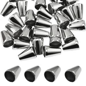 lot 20389 image: yyangz 20PCS Metal Bell Plugs Pants Rope Anti Slip Buckle Hat Rope End Buckle Cone Shaped Cord Fastener Zinc Alloy Cord Head Buckle for Rope Pulling Backpack Clothing Jacket Storage Bag Silver