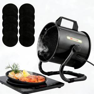 lot 20407 image: Portable Range Hood with 9 Activated Carbon Filters, Strong Suction Kitchen Exhaust Fan for Indoor BBQ, Hot Pot, RV & Desktop Cooking