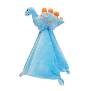 lot 20410 image: Pro Goleem Dinosaur Security Blanket Soft Loveys for Babies for Boys and Girls Newborn Lovie Infant Blankie Snuggle Toy Stuffed Animal Baby Gifts Blue 14 Inch