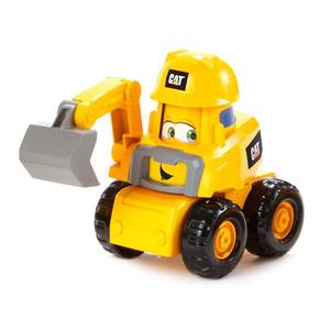 lot 20422 image: CAT Construction Toys, Junior Crew Construction Pals Excavator EduCATional Preschool Vehicle with Kid Vroom Sounds and Animated Face. for Ages 2