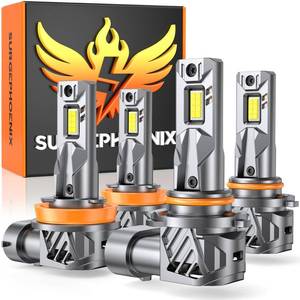 lot 2177 image: Surgephoenix 9005HB3 H11H8H9 Light Bulbs Combo �� Super Bright 120,000LM 1000% Brighter, 2026 Updated Light Bulbs, 11 Mini Size, 6500K Cool White, Off Road Light or Fog Light Bulbs, Pack of 4
