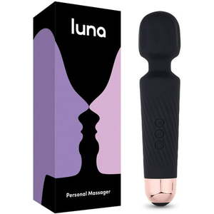 lot 2181 image: Luna Personal Vibrating Wand Massager  Black