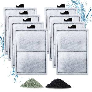lot 2225 image: Zuqqony 8 Pack PF-L Filter Cartridges Compatible with Top Fin Silenstream PF20, PF30, PF40 and PF75 Power Filters, Remplacement Aquarium Carbon Cartridge with Zeolite