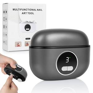 lot 2226 image: 4-in-1 Electric Nail Clipper with LED Light & Nail File, Automatic 3 Speeds LCD Digital Display, Nail Clip Storage, USB Rechargeable Safety Fingernail Trimmer for Baby, Kids, Seniors (Black)