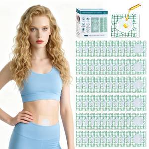 lot 2228 image: Castor Oil Patches, 60PCS DIY Castor Oil Pack Wrap, Belly Button Patch, Disposable Belly Button Pad with PU Film, Organic Cotton Self-Adhesive Patches