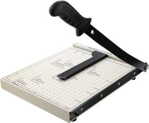 lot 3438 image: Paper Cutter for Cardstock Heavy Duty 12 inch, 12 Cut Length Guillotine Paper Trimmer for Cardstock Metal Base��for Home Office Classroom School