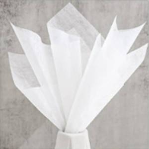 lot 4225 image: OUKEYI 40 Sheets Korean Of Cotton Wrapping Flower Paper Non-Woven Floral Wrapping Paper, Waterproof Pleated Withdrawable Flower Bouquet Lining Paper Gift Packaging Paper (Milk)