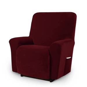 lot 4233 image: Asnomy Recliner Chair Covers Lazy Boy Recliner Covers with Pockets Stretch Velvet Couch Cover Slipcovers 1-Piece Furniture Protector for Dogs Cats(Recliner,Dark Red)