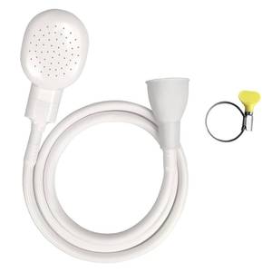 lot 4235 image: Portable Rubber Hose Nozzle, Size, Easy to Use, Hand Shower, Suitable for People or Pets (1m)