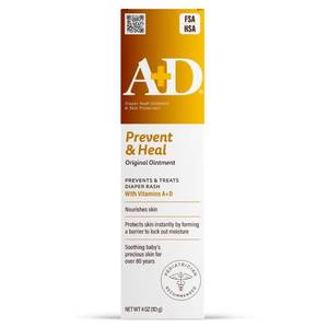 lot 4241 image: AD Original Diaper Rash Ointment Prevents & Treats Diaper Rash, Moisturizing Skin Protectant with Vitamins A & D, Healing Skin Ointment for Dry and Cracked Skin 4oz