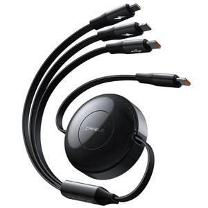 lot 4256 image: CAFELE Upgraded Retractable USB C Cable, 100W Multi Charging Cable, 3 in 1 Fast Charging Charger Cord with Type CLMicro USB Ports for Phone 16 15 14 Galaxy MacBook Pad, Travel for Multiple Devices