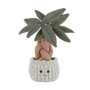 lot 4276 image: Apricot Lamb Potted Money Tree Plant Plush Stuffed Animals for Kids, Soft Cute Plush Toys for Baby Girl and Boy, Fluffy Potted Money Tree Plant Green